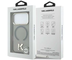 Karl Lagerfeld IML K galvos logotipo „MagSafe“ dėklas, skirtas iPhone 17 Pro - Juodas