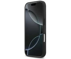 Mercedes Plain Smooth Leather MagSafe dėklas Apple iPhone 17 Pro juodos spalvos