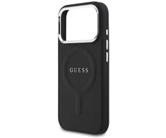 Telefono dėklas iPhone 17 Pro juodas su MagSafe Guess