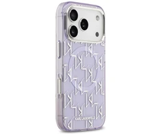 Karl Lagerfeld IML KL Monogram MagSafe dėklas skirtas Apple iPhone 17 Pro Violetinė
