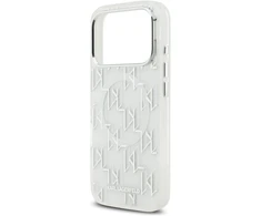 Karl Lagerfeld IML KL Monogram MagSafe dėklas skirtas Apple iPhone 17 Pro Max baltos spalvos