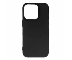 Hurtel MagSafe Compatible Liquid Silicone dėklas skirtas Apple iPhone 17 Pro Max – juodos spalvos