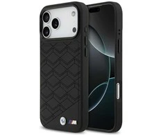 Dėklas BMW M Shape Logo MagSafe Apple iPhone 17 Pro Max juodos spalvos