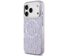 Karl Lagerfeld IML KL Monogram MagSafe dėklas skirtas Apple iPhone 17 Pro Max Violetinė