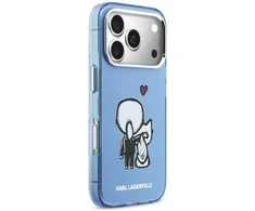 Telefono dėklas iPhone 17 Pro Max, mėlyna Karl Lagerfeld