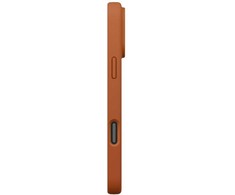 UNIQ Lino dėklas skirtas Apple iPhone 17 Pro Max Magclick Charging oranžinės spalvos