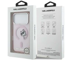 Dėklas Karl Lagerfeld IML Peekaboo MagSafe Case for iPhone 17 Pro Max - Rožinė