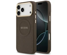 Telefono dėklas iPhone 17 Pro Max rudas MagSafe Guess