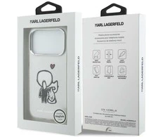 „Karl Lagerfeld Karl &amp; Choupette Back MagSafe“ dėklas, skirtas „iPhone 17 Pro Max“ – skaidrus