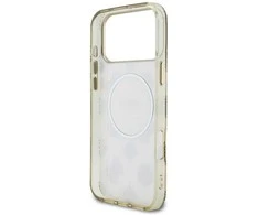 Dėklas Guess IML Peony Dot MagSafe Case for iPhone 17 Pro Max - rusvai gelsvas