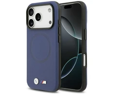 BMW M FW Metal Logo MagSafe dėklas skirtas Apple iPhone 17 Pro Max Navy mėlynos spalvos