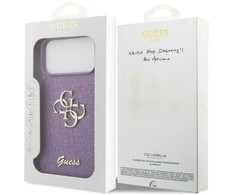 Dėklas Guess Fixed Glitter Big 4G skirtas Apple iPhone 17 Pro Max lilac