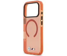 Dėklas BMW M IML Shockproof Metal Logos MagSafe Case for iPhone 17 Pro - Pro Oranžinis