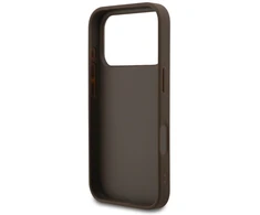 Telefono dėklas iPhone 17 Pro rudas margintas Guess