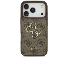 Telefono dėklas iPhone 17 Pro rudas margintas Guess