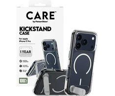 Panzer Glass „CARE by PanzerGlass“ apsauginis dėklas su atramėle „MagSafe“, skirtas „iPhone 17 Pro“ – skaidrus