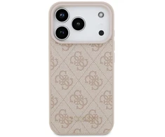 Guess 4G Classic dėklas skirtas Apple iPhone 17 Pro rožinės spalvos
