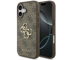 Dėklas Guess 4G Big Logo skirtas Apple iPhone 17 rudos spalvos