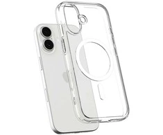 Telefono dėklas iPhone 17 skaidrus MagSafe Spigen