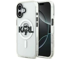 Karl Lagerfeld IML Karl Sketch Logo MagSafe dėklas Apple iPhone 17 skaidrus