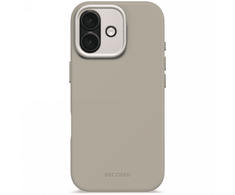 Dėklas Decoded AntiMicrobial Silicone Backcover - silikonowa obudowa ochronna do iPhone 17 kompatybilna su MagSafe (soft taupe)