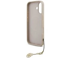 Guess 4G Charm dėklas skirtas Apple iPhone 17 Tone on Tone rožinės spalvos