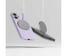 Ringke Silicone Magnetic MagSafe dėklas skirtas Apple iPhone 17 – violetinės spalvos