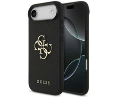 „Guess Grained Big 4G“ ir „Classic Logo“ dėklas, skirtas „Apple iPhone Air“, juodos spalvos