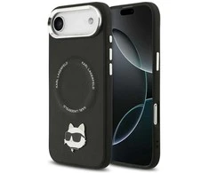 Karl Lagerfeld Choupette Pin MagSafe dėklas Apple iPhone Air juodos spalvos