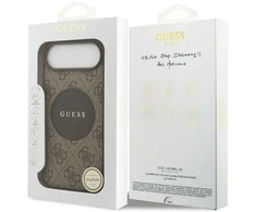 „Guess 4G Circle Classic Logo MagSafe“ dėklas, skirtas „iPhone Air“ – rudas
