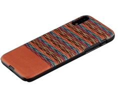 MAN Telefono dėklas iPhone XR, rudos ir juodos spalvos languotas