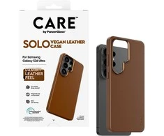 Panzer Glass Telefono dėklas iš dirbtinės odos, rudas, Qi suderinamas CARE by PanzerGlass