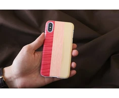 Telefono dėklas MAN&amp;WOOD iPhone X/XS, rožinis