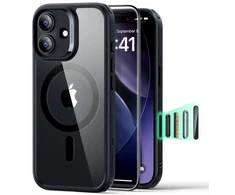 ESR Classic Hybrid MagSafe + grūdinto stiklo komplektas iPhone 17 - skaidrus Juodas
