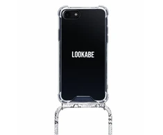 Lookabe Telefono dėklas su kaklo dirželiu iPhone 7/8 Plus, sidabrinis