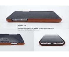 Telefono dėklas su kortelės skyriumi iPhone XS Max, karamelinės rudos spalvos