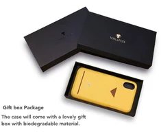 Telefono dėklas su kortelės skyriumi iPhone 7/8 Plus, garstyčių geltonos spalvos
