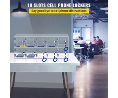 VEVOR Mobiliojo telefono laikymo spintelė su 10 angų