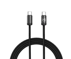 Tellur USB-C į USB-C laidas 3A, 1 m, juodas