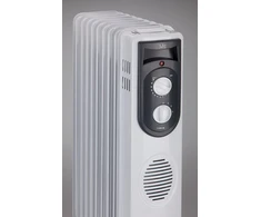 Tepalinis elektrinis radiatorius Jata R107, 1500 W, pilkas