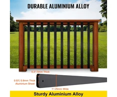 VEVOR Metalinės turėklų balustrados, 76 vnt., 75 cm
