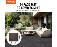 VEVOR Terasos plytelės 54 vnt. 30x30 cm