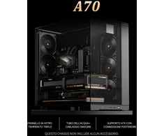 Thermalright ATX kompiuterio korpusas su trijų pusių grūdintu stiklu ir vieta 8 ventiliatoriams, A70