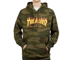 Thrasher Flame Logo Hoodie Camo - 144735
