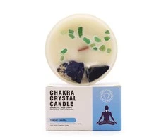 - Throat Chakra - krištolinė žvakė