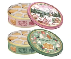 Tin with Butter Cookies (6% butter) - Soft Wishes - 2 designs - 340gx12 (NL) (case of 12)