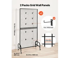Tinklinės sienelės ekspozicijai VEVOR YD0056, 898 x 1798 mm (Ekspozicinė prekė)