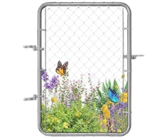 VEVOR Segmentinės tvoros vartai 2-6 m x 4 m be stulpų