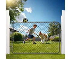 VEVOR Grandinėlių tvoros varteliai 2.2-6 m x 1.8 m, be stulpų