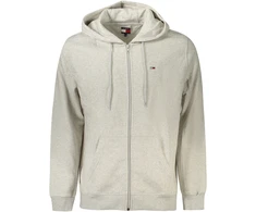 TOMMY HILFIGER MĘSKA BLUZA Z ROZPINANYM NA ZAMEK Pilka